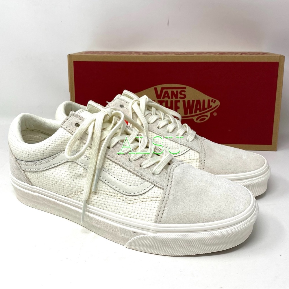 VANS Old Skool Woven Check Marshmallow Women’s - Picture 1 of 10